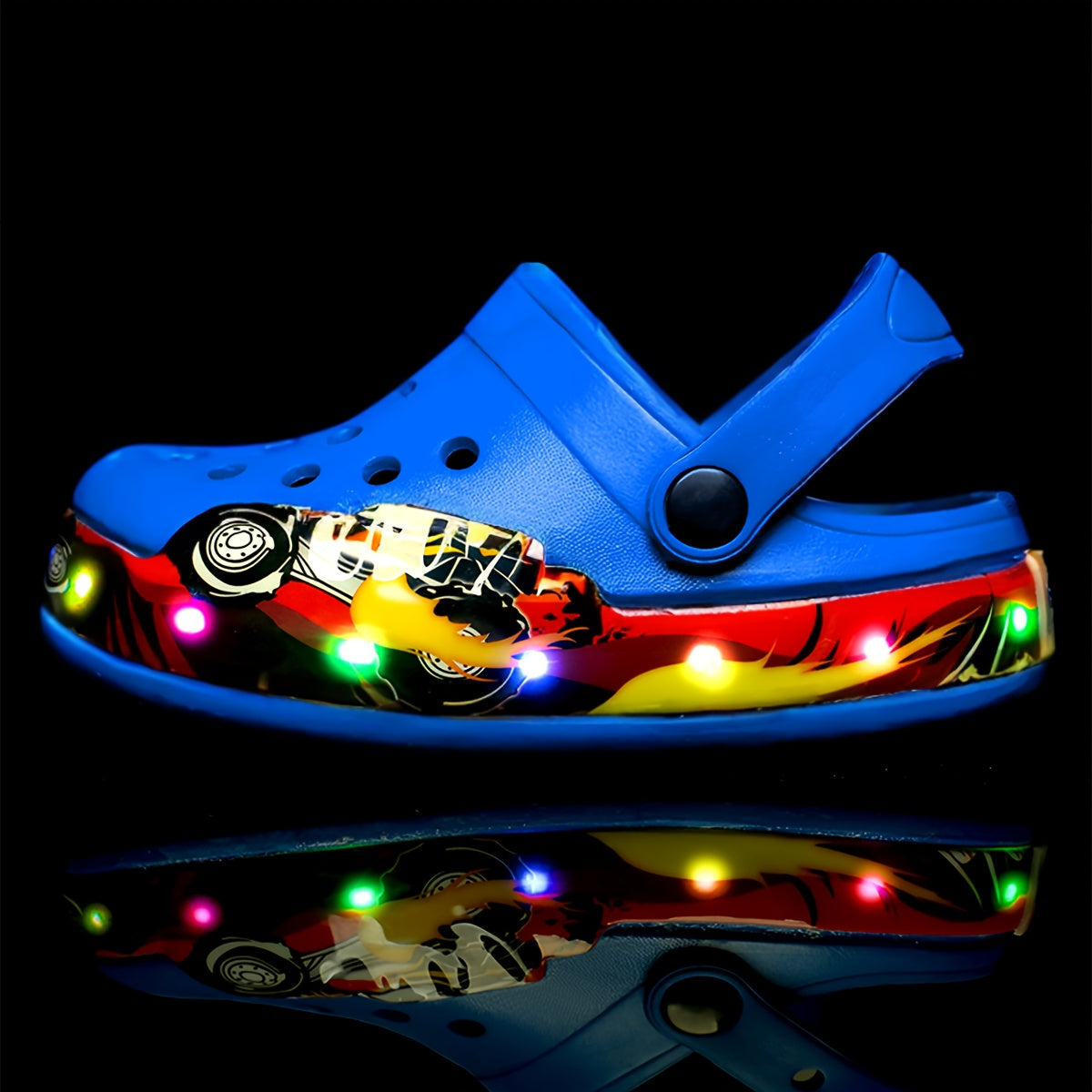 Glow-in-the-Dark Kids’ Clogs for Breathable and Anti-Slip Shoes