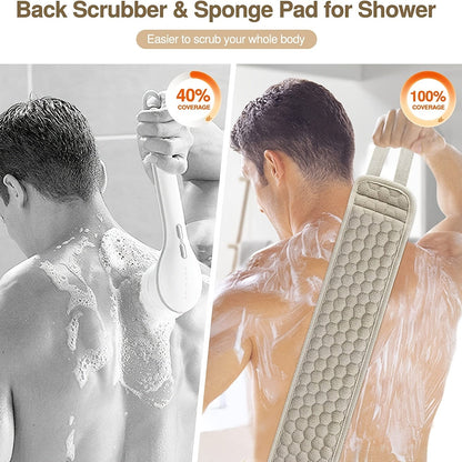 Comfortable Deep Cleansing Back Scrubber for Practical and Refreshing