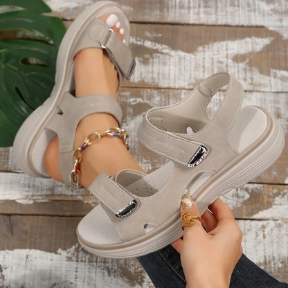 Sandals with Ladies' Orthopaedic Adjustable Straps and Comfortable Sole
