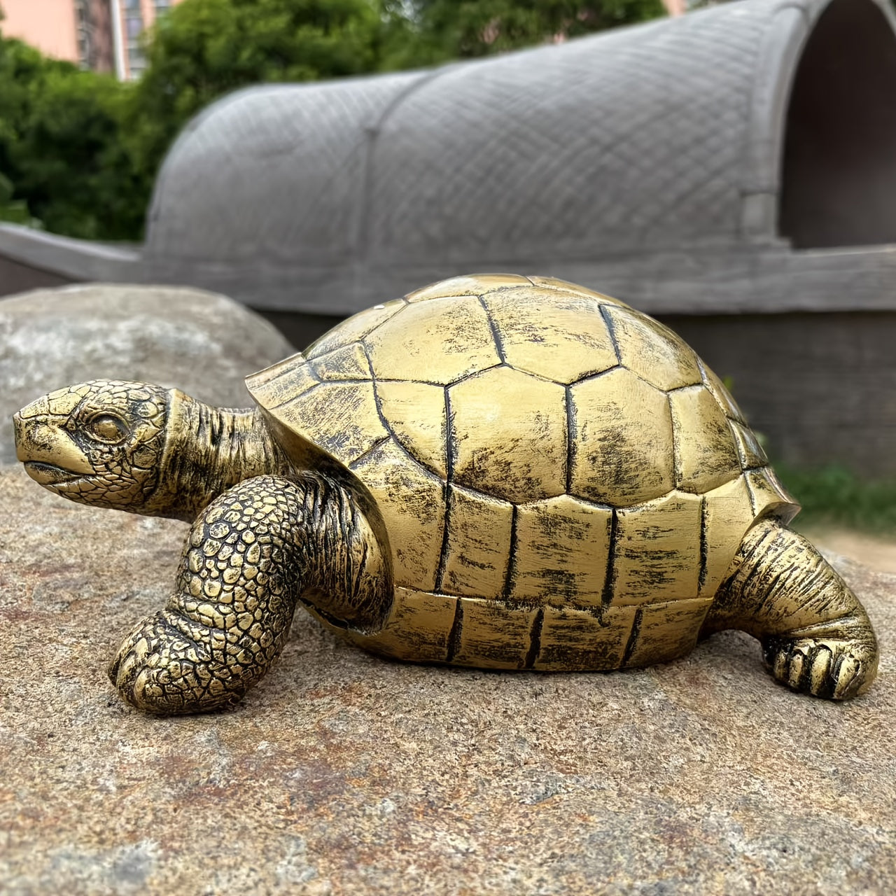 Decorative Turtle Garden Statue Made of Resin for Garden, Terrace or Outdoor Space