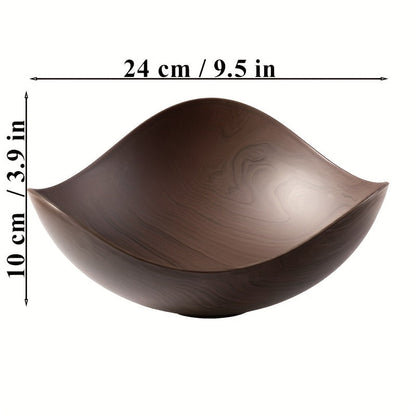 Bowl with Large Fruit Wood Look for Decorative and Practical for Table Use