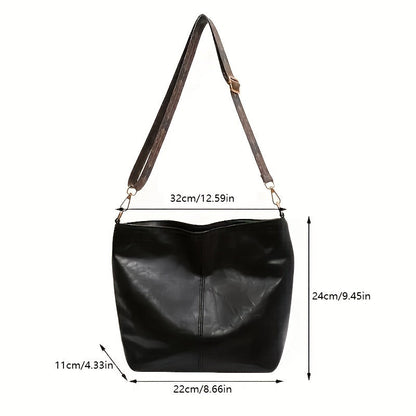 Bag Wide Geometric for Large Capacity Crossbody with Retro Vibe