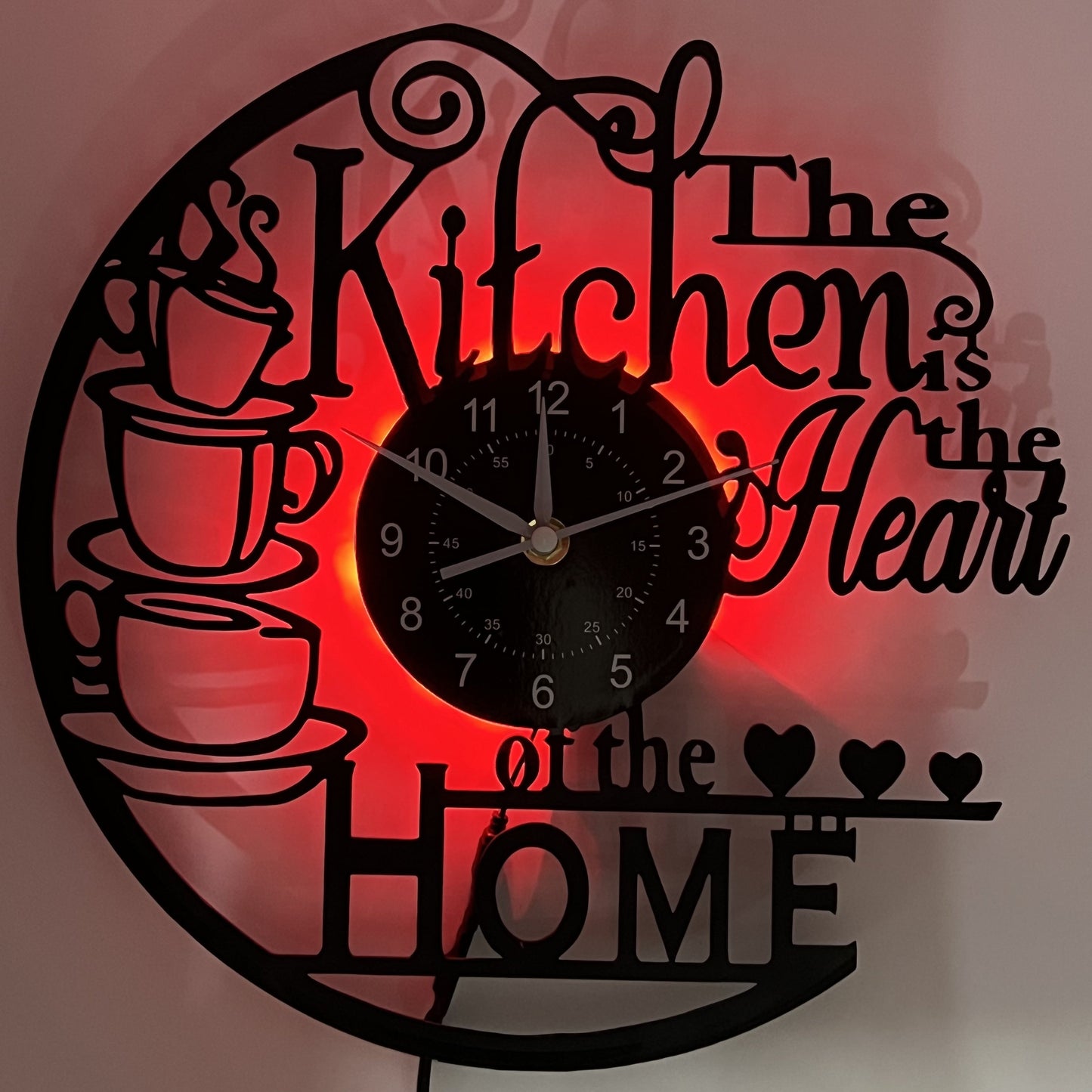 Clock Cozy Kitchen Wall for a Warm Atmosphere