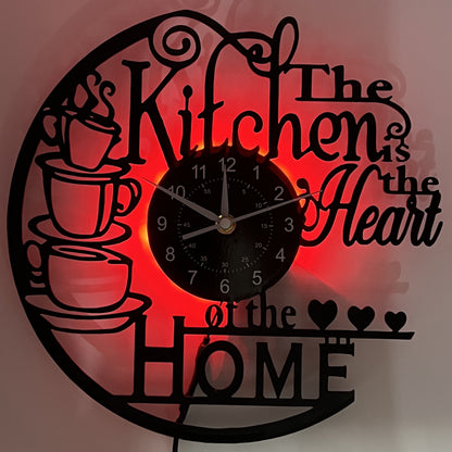Clock Cozy Kitchen Wall for a Warm Atmosphere