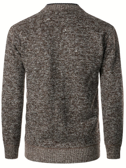 Men's Knitted Cardigan with Buttons for Warm and Comfortable for Autumn and Winter