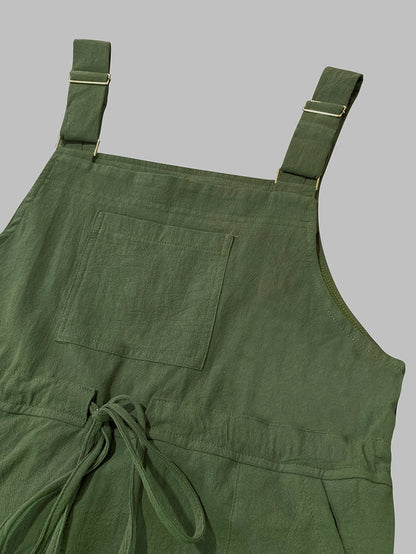 Ladies' Dungarees with Pockets with Vintage Style Loose-Fit Garden Overall