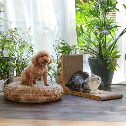 L-Shaped Cat Scratching Board for Indoor Use for Durable, Stable, and Space-Saving