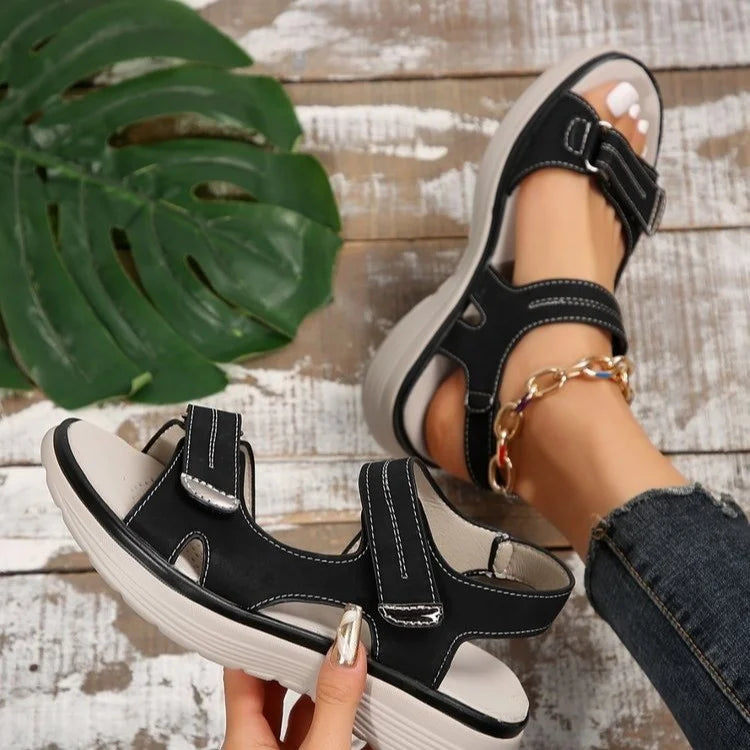 Sandals with Ladies' Orthopaedic Adjustable Straps and Comfortable Sole