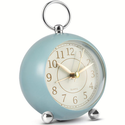 Night Light Vintage Analogue Alarm Clock with for Quiet and Clearly Readable