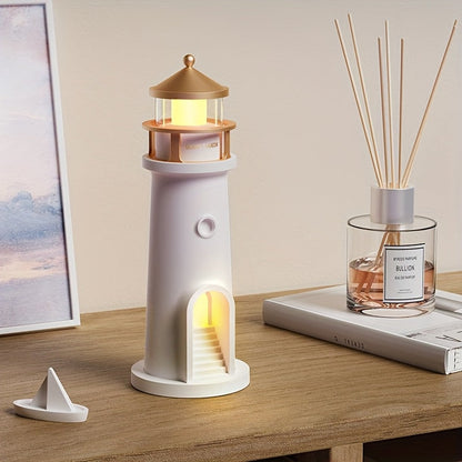Table Lamp with Decorative Lighthouse Adjustable Light for Interiors