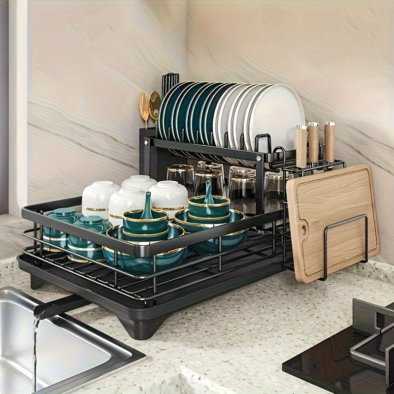 Rack with Steelflow Draining 2 Layers for Spacious, Practical and Durable