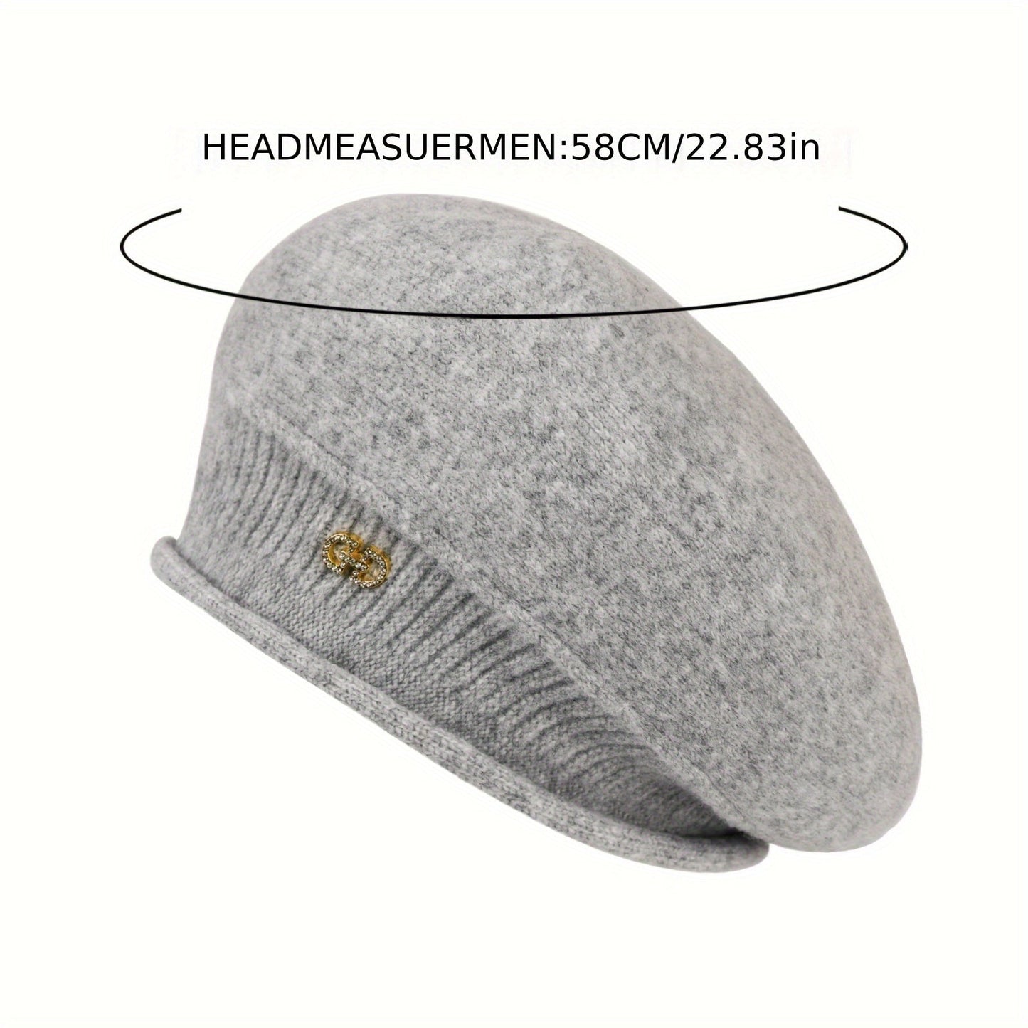 Chic Knitted Beret for Women for Elegance and Warmth for Winter