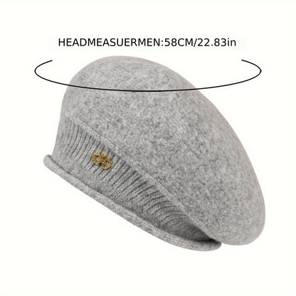 Chic Knitted Beret for Women for Elegance and Warmth for Winter