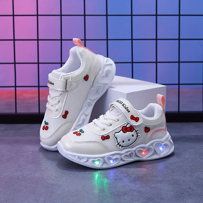 Sneakers Light-Up Hello Kitty for Breathable and Cushioned Fun Shoes
