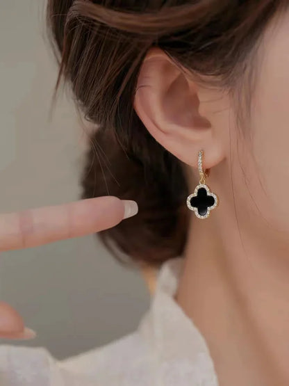Lucky Clover Leaf Earrings for Elegant and Timeless