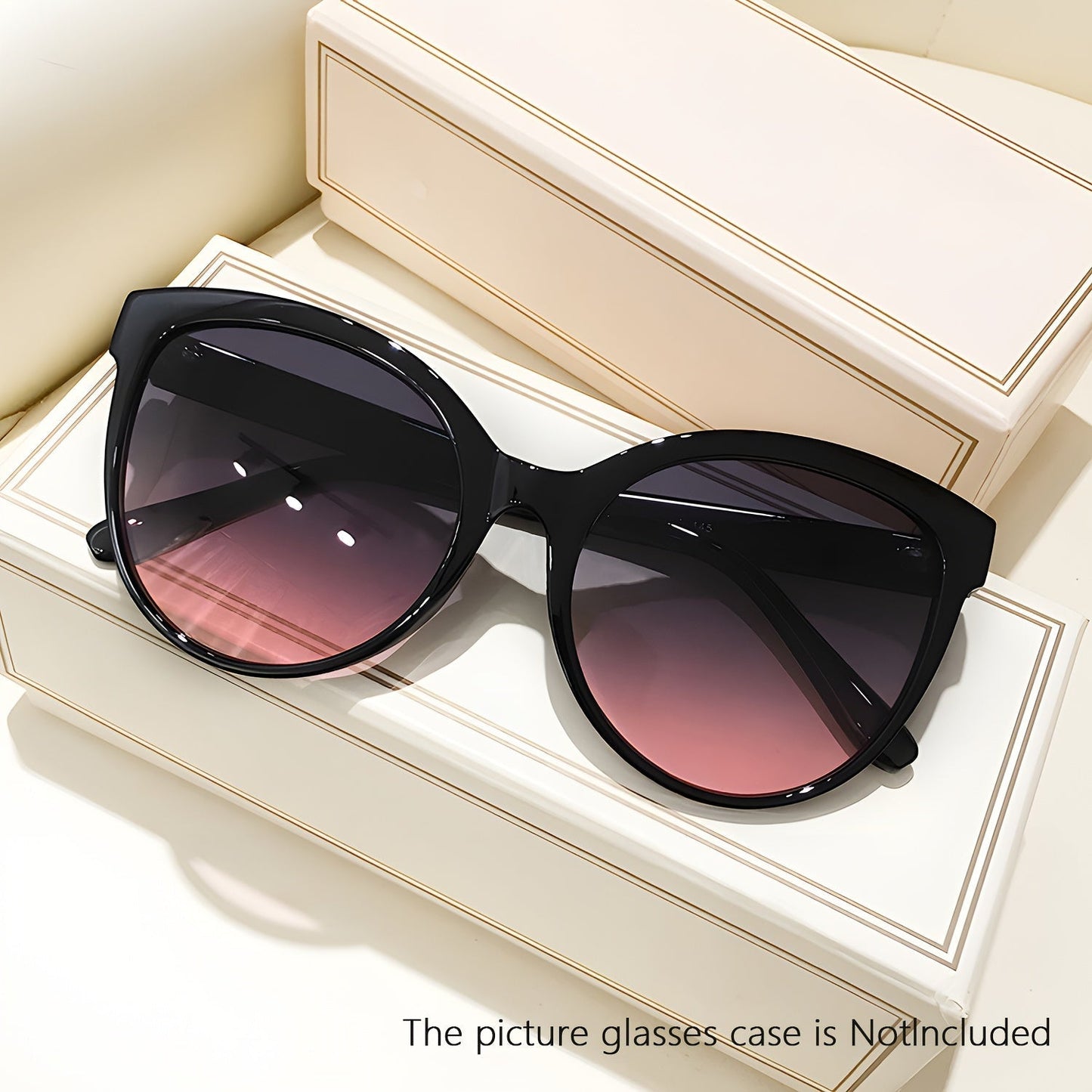 Luxe Cat-Eye Sunglasses for Women for Oversized and Stylish for Sunny Days