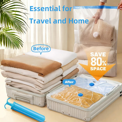 Bags Set of Extra Large Vacuum Storage for Reusable, Waterproof, and Space-Saving