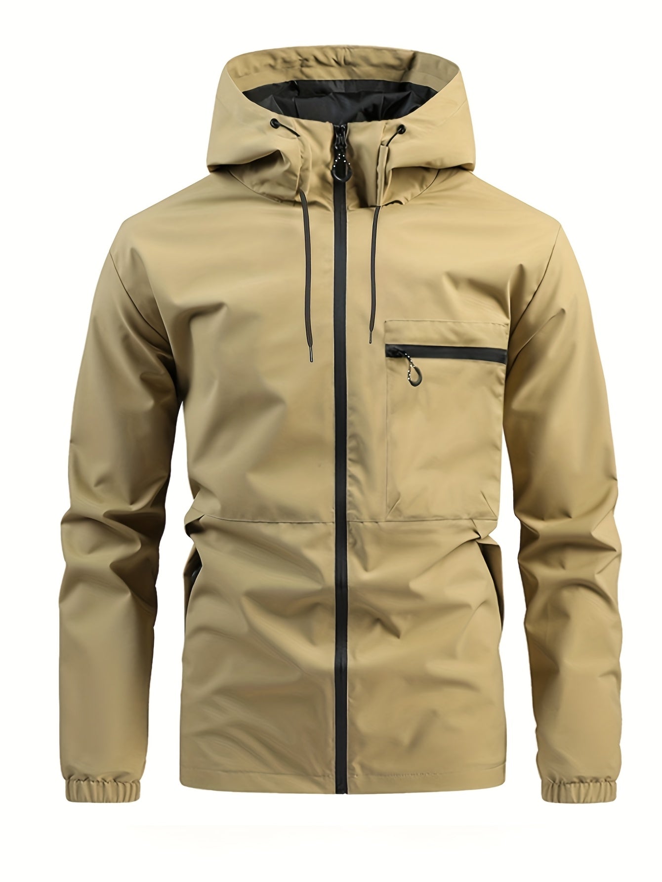 Men's Outdoor Jacket for Spring and Autumn for Windproof Hooded Jacket for Outdoor Activities