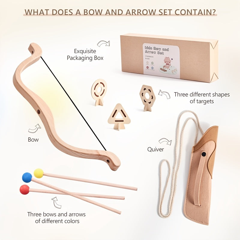 Set Junior Archer Bow and Arrow for Educational and Fun Toy
