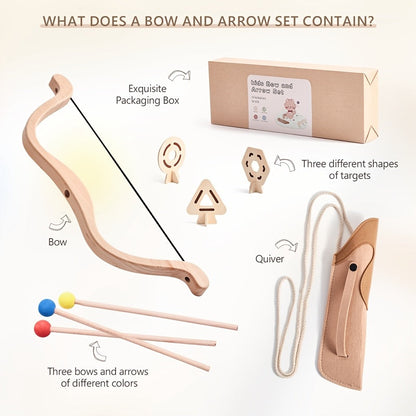 Set Junior Archer Bow and Arrow for Educational and Fun Toy