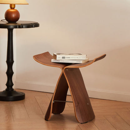 Stool with Elegant Butterfly Design with Timeless Design for Living Room and Entrance