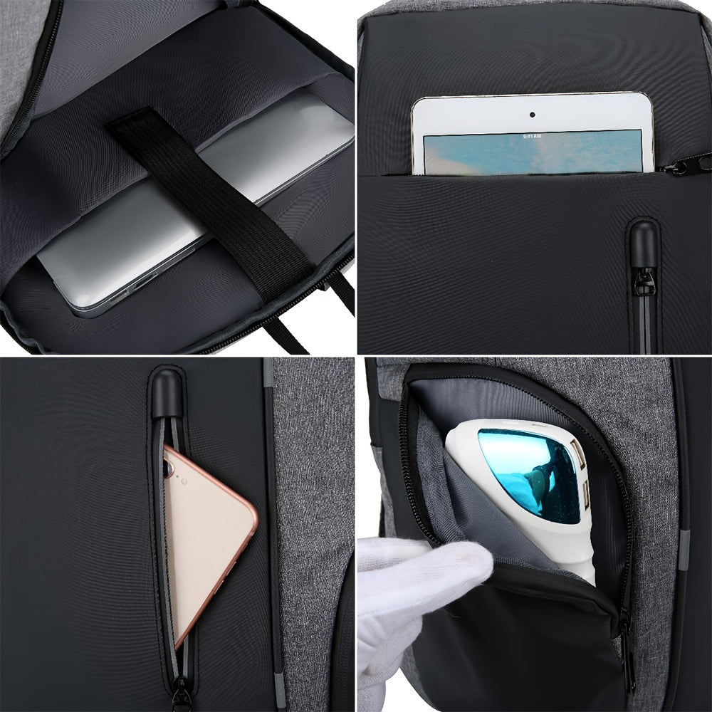 Travel Backpack with Anti-Theft Design and Laptop Compartment