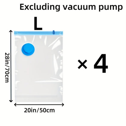 Bags Set of Extra Large Vacuum Storage for Reusable, Waterproof, and Space-Saving