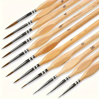 Acrylic Paint Brushes for Professional Brush Set with Detail Brush for Fine Painting
