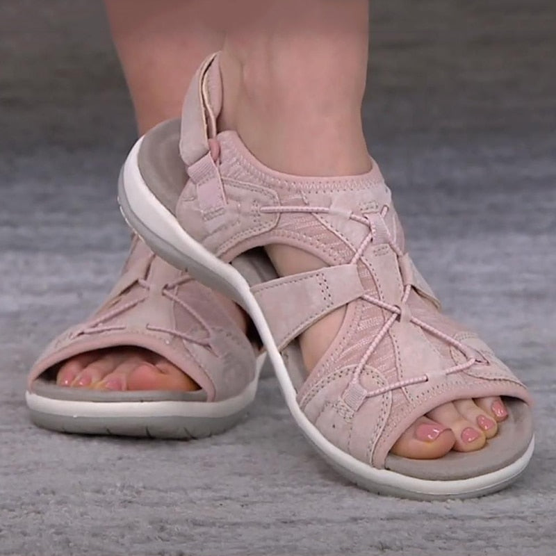 Sandals with Comfortable Ladies' Adjustable Straps and Open Toe