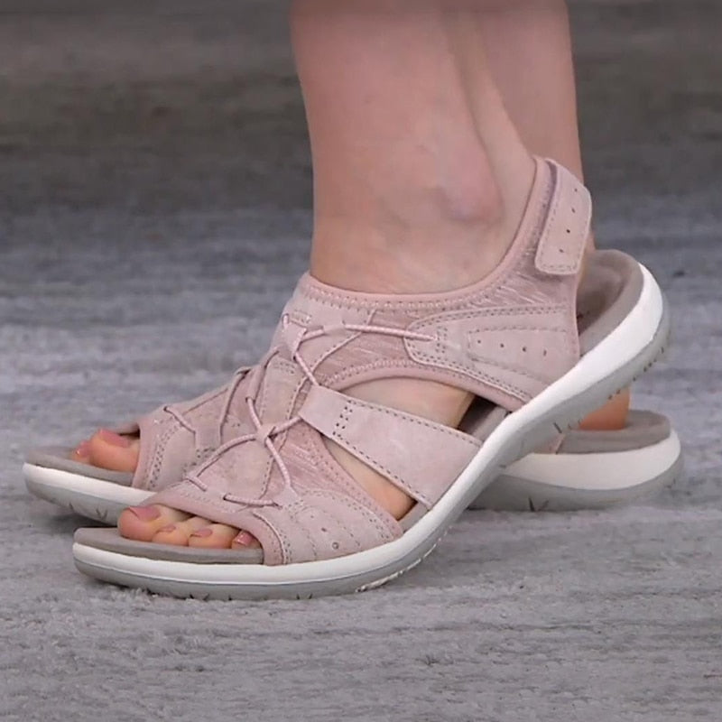 Sandals with Comfortable Ladies' Adjustable Straps and Open Toe