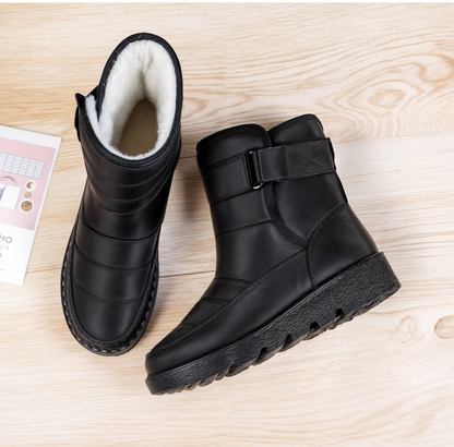 Boots with Waterproof Ladies Snow Non-Slip Sole for Warm Winter Boots for Ice and Snow