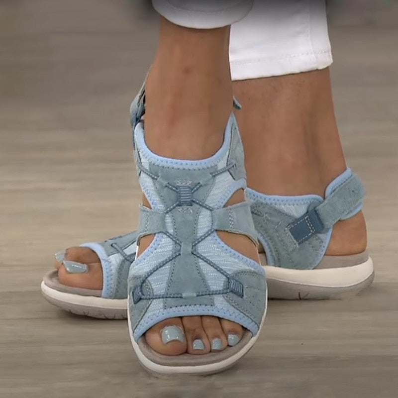 Sandals with Comfortable Ladies' Adjustable Straps and Open Toe