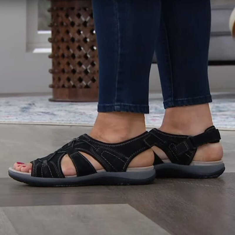Sandals with Comfortable Ladies' Adjustable Straps and Open Toe
