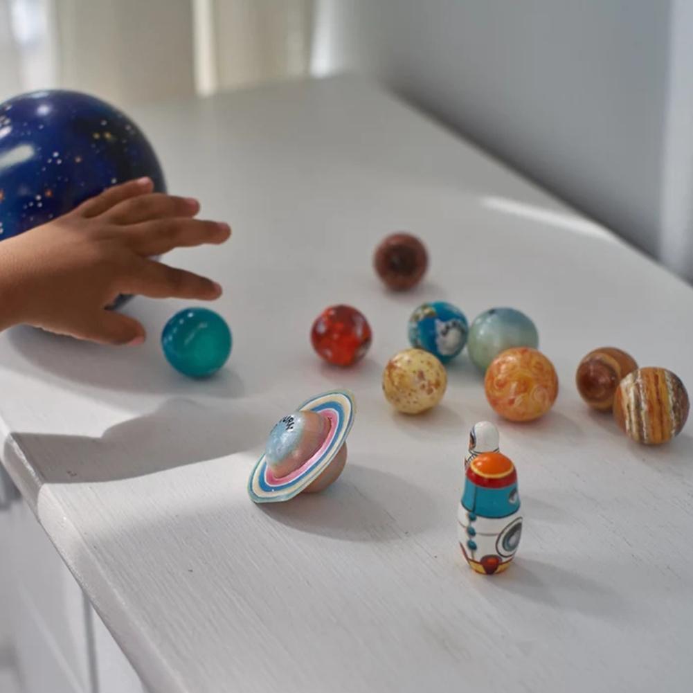 Wooden Planet Set for Children's Educational Play