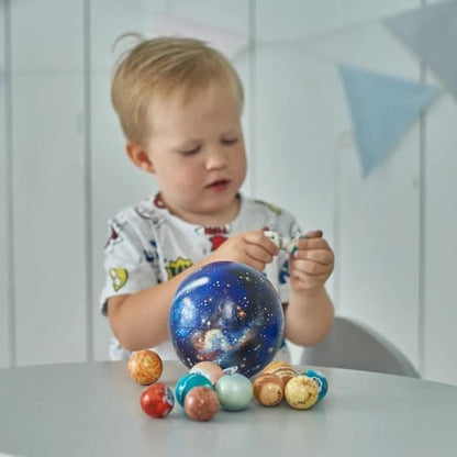 Wooden Planet Set for Children's Educational Play
