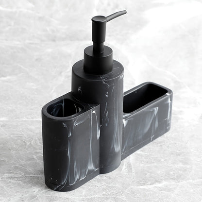 Kitchen Soap Dispenser with Brush and Sponge Holder