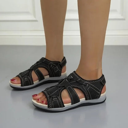 Sandals with Comfortable Ladies' Adjustable Straps and Open Toe