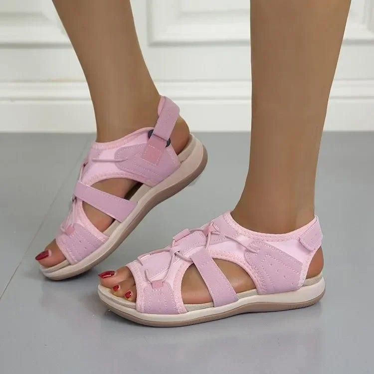 Sandals with Comfortable Ladies' Adjustable Straps and Open Toe