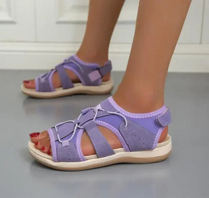 Sandals with Comfortable Ladies' Adjustable Straps and Open Toe