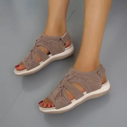 Sandals with Comfortable Ladies' Adjustable Straps and Open Toe