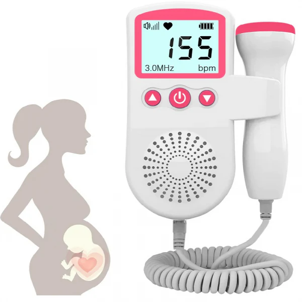 Portable Fetal Doppler with LCD Display for Clear and Reliable