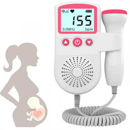 Portable Fetal Doppler with LCD Display for Clear and Reliable