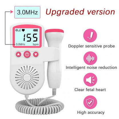 Portable Fetal Doppler with LCD Display for Clear and Reliable