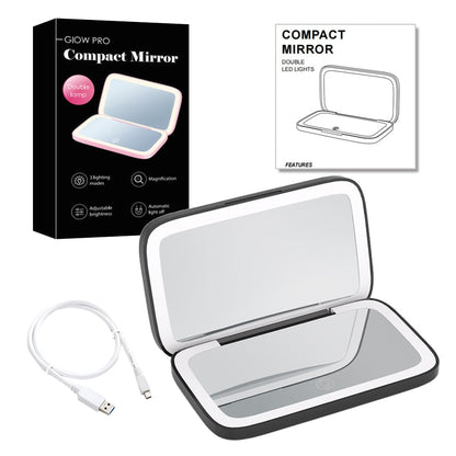 Mirror with Mini LED Compact 1x/10x for Precision Lighting Beauty Tool