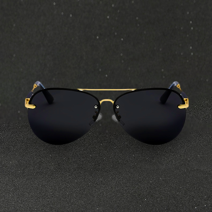 Men's Sunglasses with Polarised Lenses and Classic Pilot Design