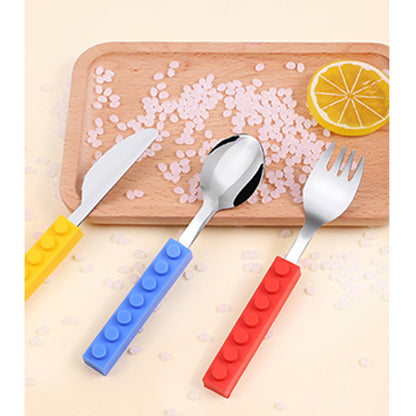 Set with LEGO Cutlery Design for Kids for Fun Mealtimes