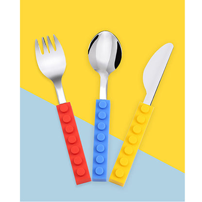 Set with LEGO Cutlery Design for Kids for Fun Mealtimes
