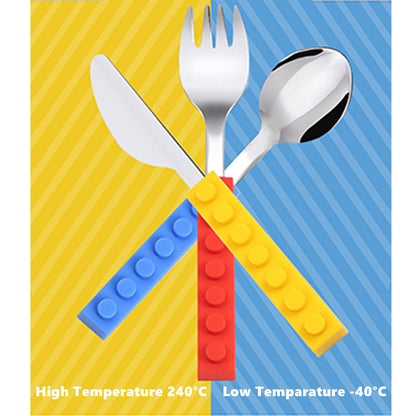 Set with LEGO Cutlery Design for Kids for Fun Mealtimes