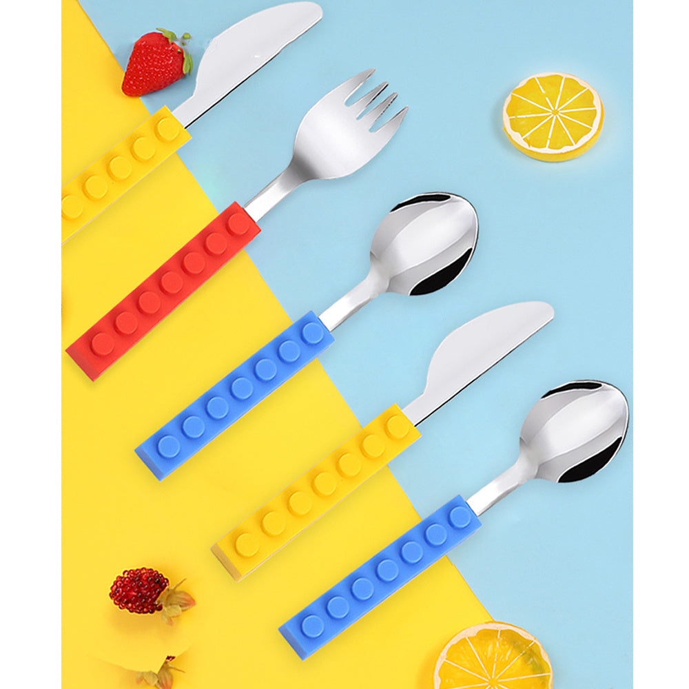 Set with LEGO Cutlery Design for Kids for Fun Mealtimes