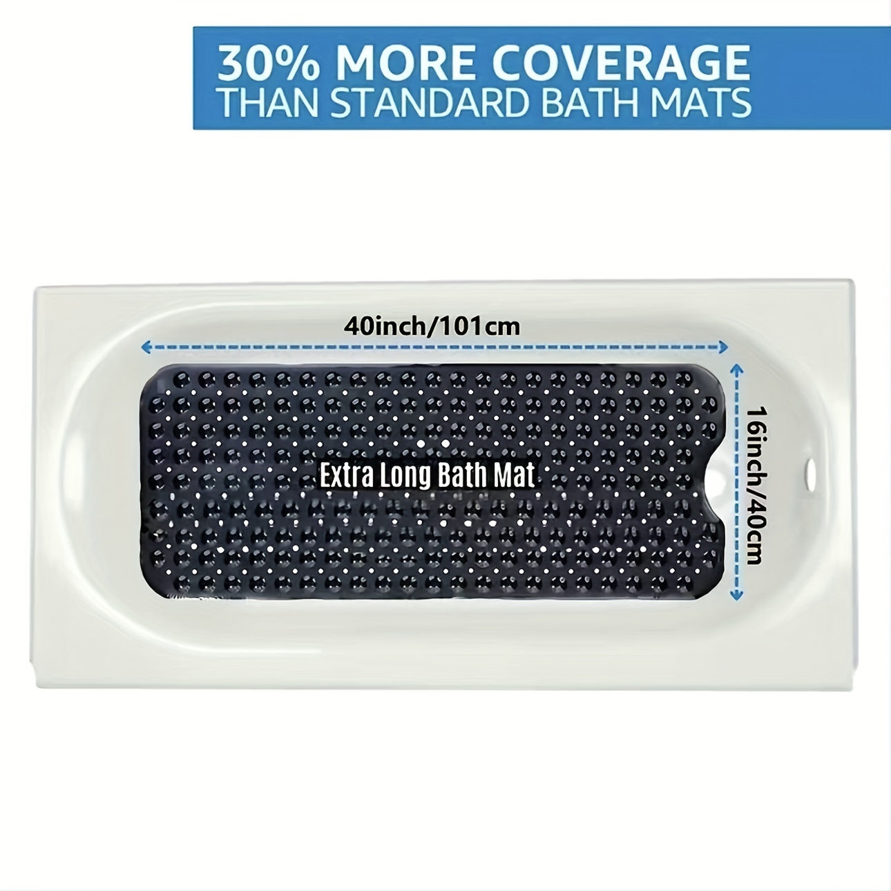Mat with Antislip Bath XL for Safe and Comfortable for Shower or Bath
